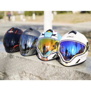 เลนส์หมวกกันน็อกมอเตอร์ไซค์ สีเคลือบแบบชุบ สำหรับขับขี่ตอนกล…