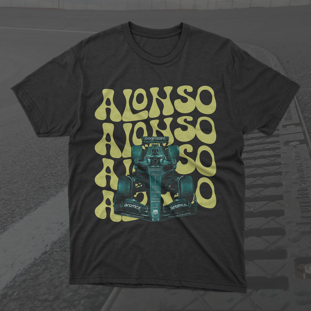 แฟชั่น Fernando 2025 เสื้อยืด Alonso Formula 1, เสื้อ Retro Fernando Alonso F1, เสื้อแข่ง F1, เสื้อย