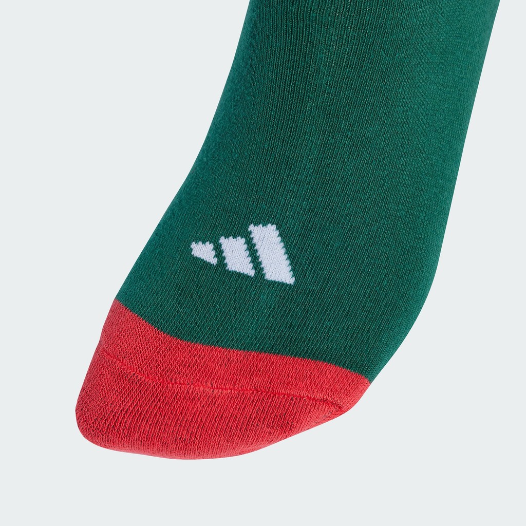 adidas Lifestyle adidas CHRISTMAS GRAPHIC CREW SOCK 3PAIR PACK Unisex Green JX9073 - รูปที่ 2