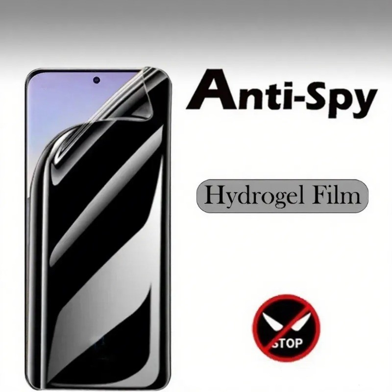 2PCS ความเป็นส่วนตัวและ HD Hydrogel ฟิล์มสําหรับ Tecno Camon i4 12 15 16 17 18i 18T 18P 19 Air Pro P