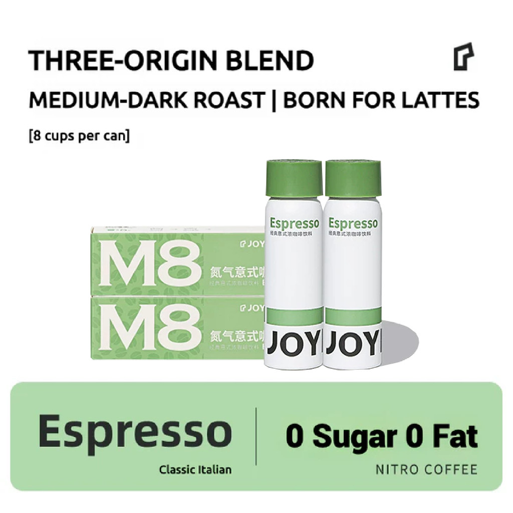 [ 2 ชิ้น ] JOYINBAG M8 Espresso Nitro Coffee 8 Espresso Shots [ Classic Espresso ] Nitro Instant Cof