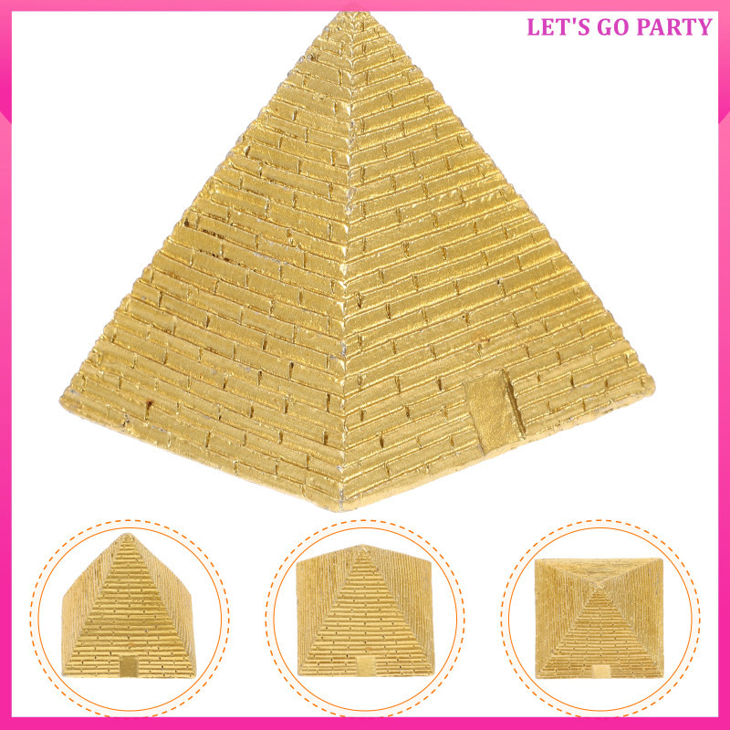 📦 Pyramids ของเล่นจิ๋ว ของตกแต่ง รูปปั้นอียิปต์ โมเดล โต๊ะทราย ขนาดเล็ก เรซิ่น เด็ก