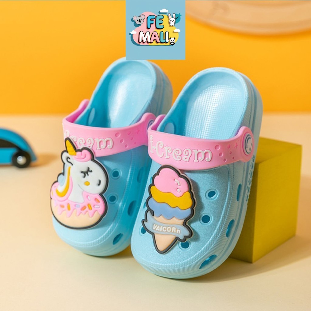 อายุ 3-6Yrs Comfort Girl Kids Clogs รองเท้าแตะขนาด 26-30 รองเท้าแตะ Selipar Budak Perempuan By FE