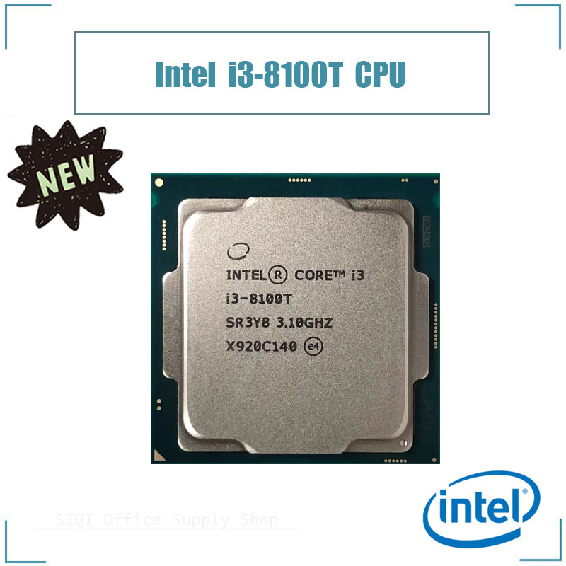 เมนบอร์ด CPU Intel Core I3 8100T รองรับโปรเซสเซอร์ Cpu LGA1151 Quad-core 3.1GHz