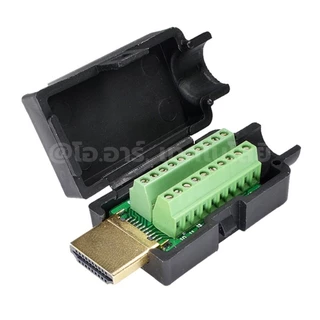 HDMI-01 หัวแปลง HDMI แบบมีที่หุ้ม HDMI Terminal board Connector with Shell HDMI adapter High-Definition Multimedia In...