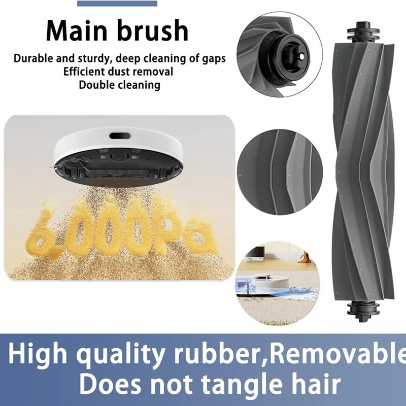 SOFT-Replacement Kit อุปกรณ์เสริมสําหรับ Dreame D9 Max Gen2 / D10S Pro / D10S หุ่นยนต์เครื่องดูดฝุ่น