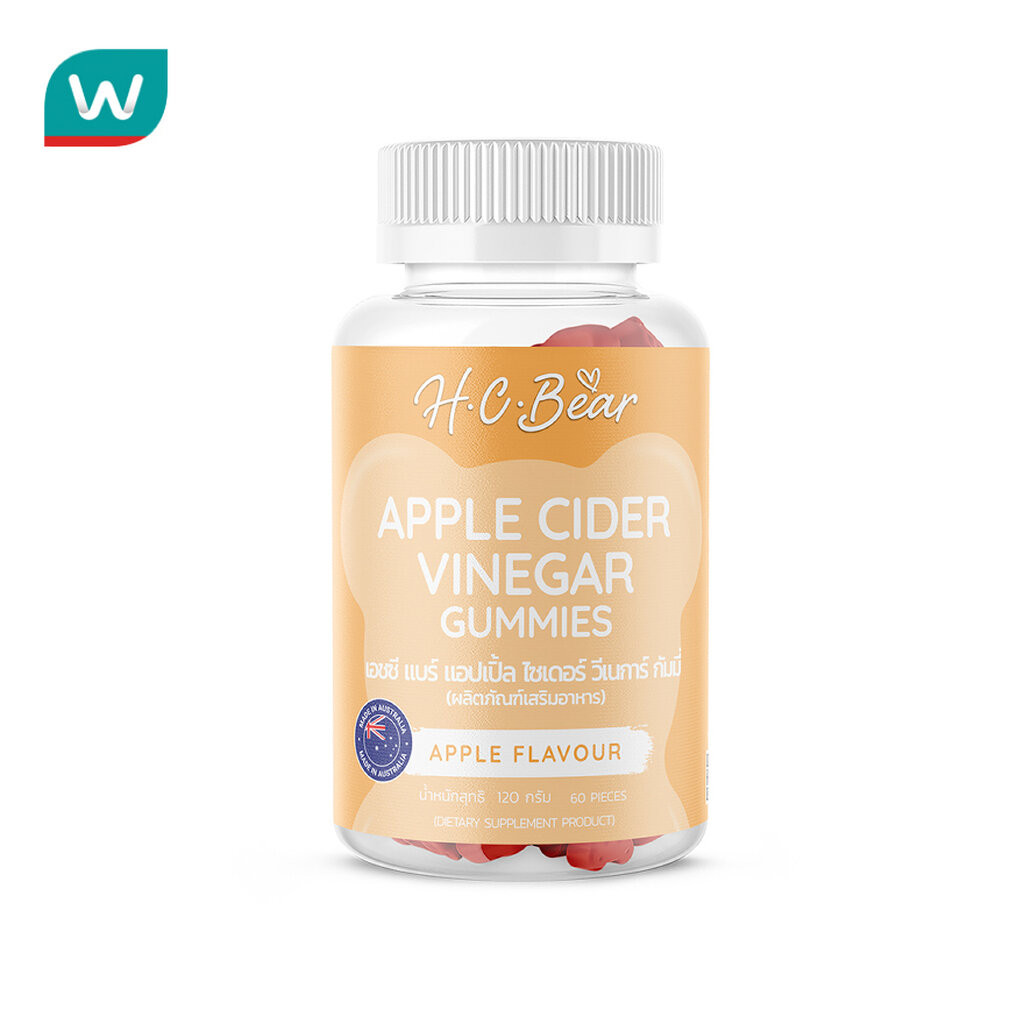 HC BEAR เอช.ซี. แบร์ กัมมี่ แอปเปิล ไซเดอร์ 60 ชิ้น