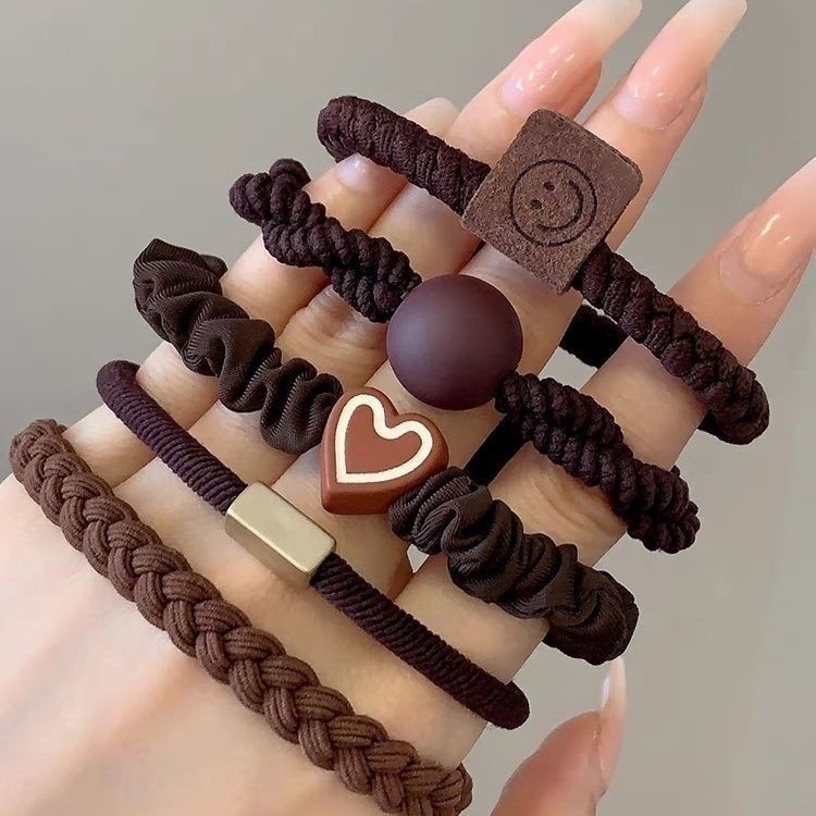 1耐用皮筋头绳扎头发发绳橡皮筋高弹力头绳头饰发圈百搭皮套Durable rubber band, headband, hair tie, hair tie, rubber band, high20250715