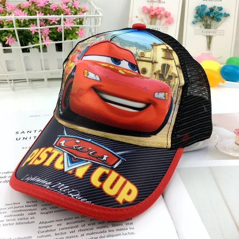 New Product#Lightning McQueen Cartoon Boys Baseball Cap Sun Hat Cars Racing Cars Hat Sun Hat Sun Pro