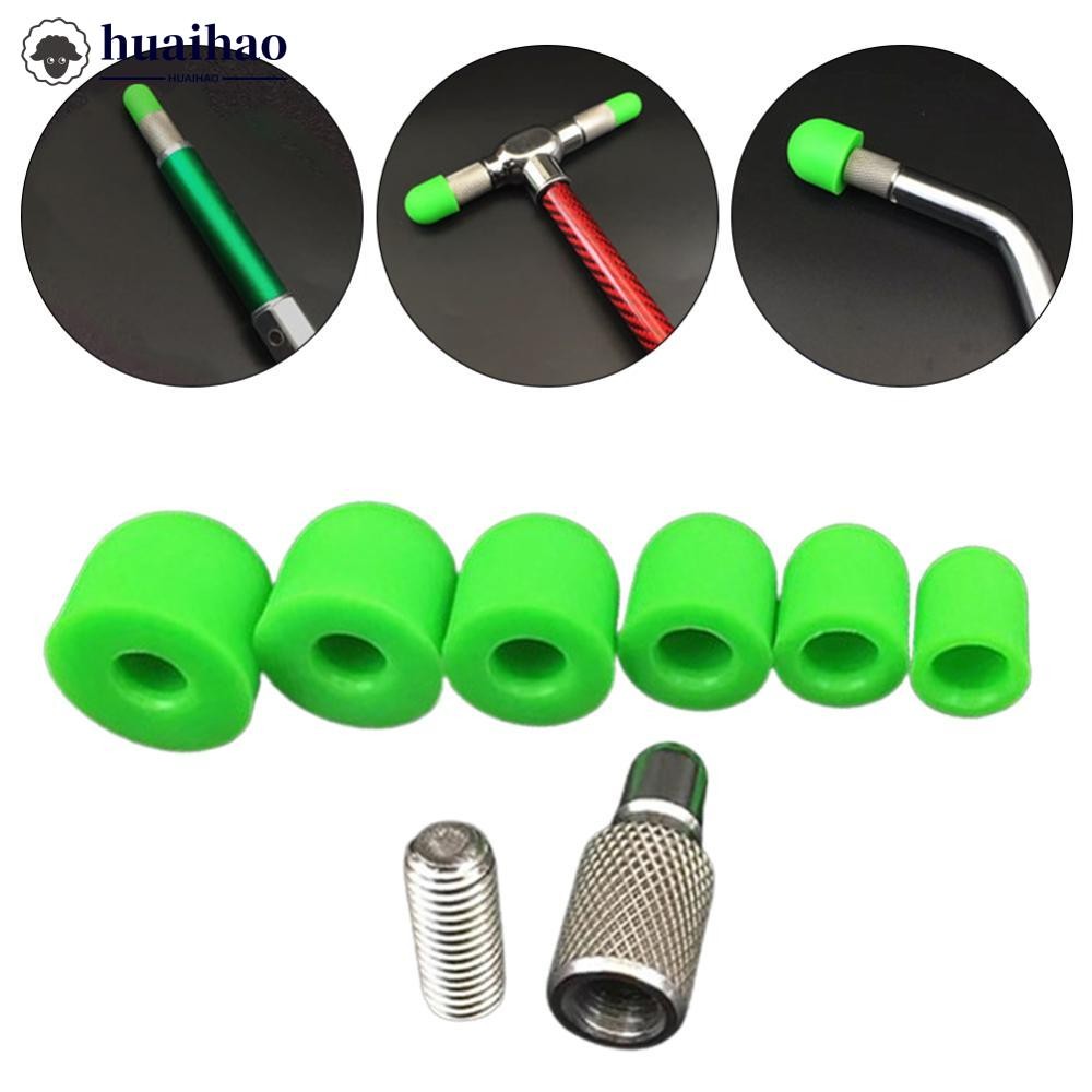 HUAIHAO 1 ชุดรถ Dent Repair เครื่องมือ M8 อินเทอร์เฟซหัวเปลี่ยน Dent Head เปลี่ยน Hook Top ค้อน Flat