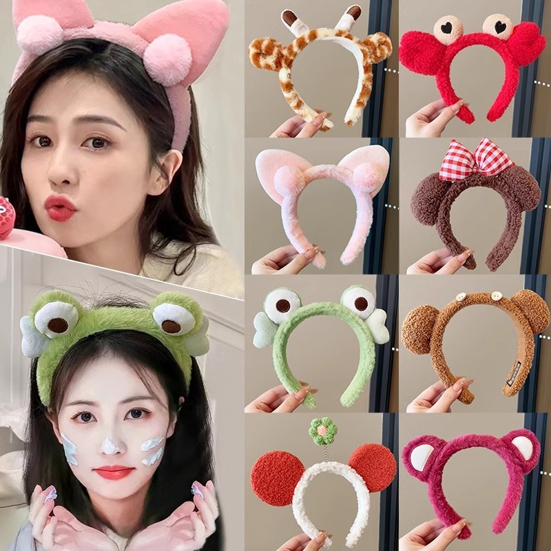 ที่คาดผมน่ารักสำหรับผู้หญิง ออกแบบเหมือนตุ๊กตาการ์ตูน และทำเป็นเครื่องประดับคาดศีรษะ