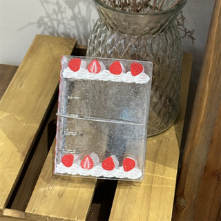 Insสไตล์ครีมสตรอเบอร์รี่M5 Loose-leaf PVC Hard Shell Handboo…