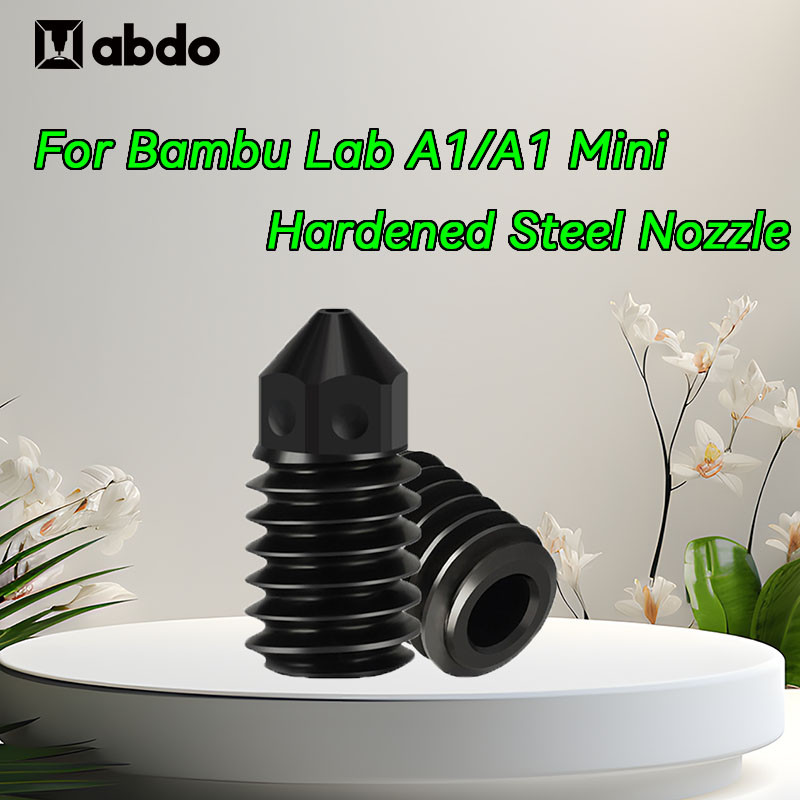 For Bambu Lab A1/A1 Mini Nozzle 0.2-0.8mm Replaceable Hardened steel Nozzle Bamboo A1 Mini nozzles 3