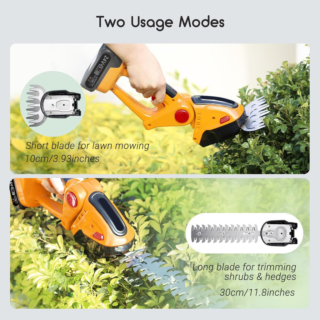 แบตเตอรี่ลิเธียมในครัวเรือนมือถือ Hedge Machine Mini ไฟฟ้า Hedge Shears เครื่องตัดหญ้า Hedge Shears 