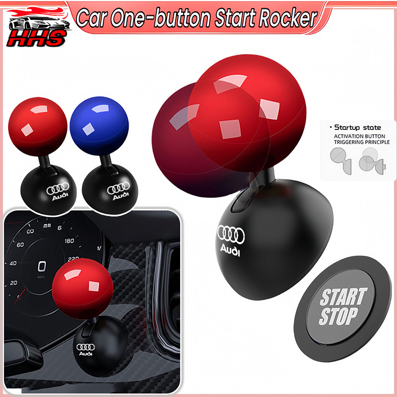 Audi รถ One-ปุ่มเริ่มต้น Lgnition เครื่องยนต์ Ball Shape Push Start ปุ่มภายในรถสําหรับ Audi A3 8l 8Y