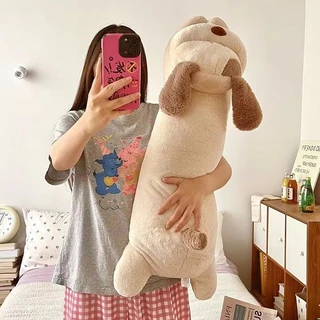 หมอนตุ๊กตา ตุ๊กตาหมาหมอนข้าง หมายาวกอดนอน หมอนข้างน้องหมาของขวัญวันเกิด ตุ๊กตา 60/95cm