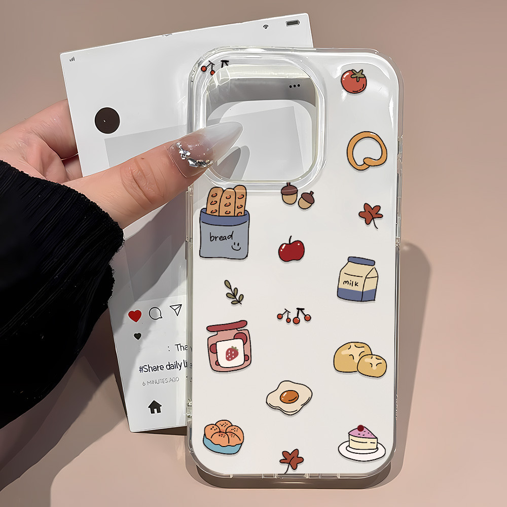 เคสโทรศัพท์ For iPhone 11 13 16 ProMax Case iPhone 13 14 15 ProMax Case 12 ProMax 13 Pro 14 Pro การ์ตูน สัตว์ น่ารัก IMD