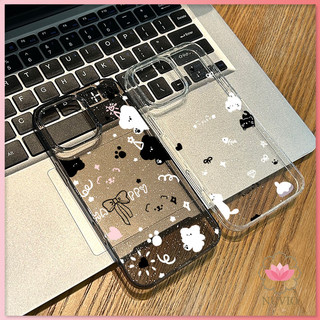 ประกายไฟ กรณีโทรศัพท์ จัดส่งจากประเทศไทย แมวดำเขียนริบบิ้น สำหรับ iphone 13 11 12 16 15 14 PRO MAX X XS MAX XR 7/8PLUS