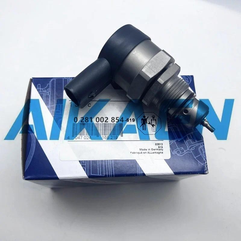 กล่องเดิม 0281002854 FUEL RAIL PRESSURE RELIEF LIMITER VALVE สําหรับ A4 A6 A8 Q7 057130764ซี 0571307