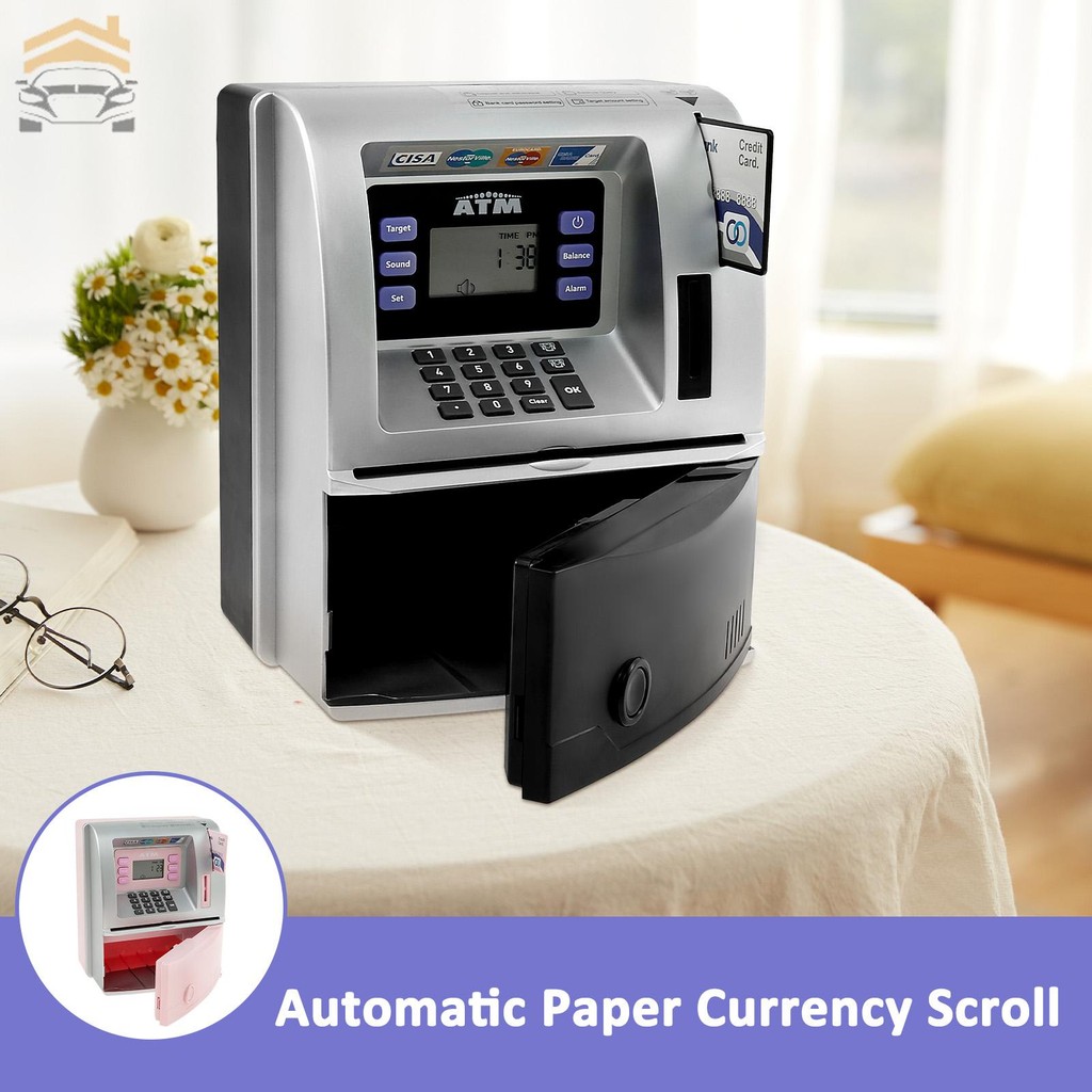 เครื่อง ATM ตู้เซฟพูดได้ กระปุกออมสินอัพเกรดกระปุกออมสิน ATM สําหรับเด็ก SHOPQJC9172