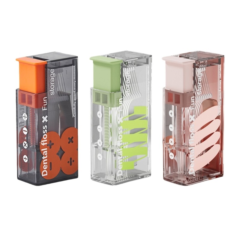 ซีบีวาย * พลาสติกไหมขัดฟันเลือกภาชนะประหยัดพื้นที่กรณีการจัดเก็บการเดินทางที่บ้านอุปกรณ์เสริม - รูปที่ 2