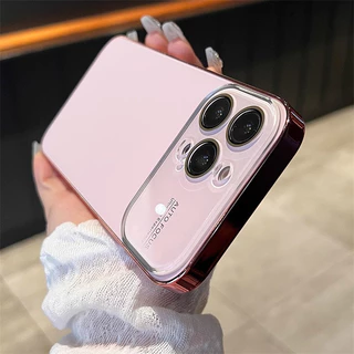 เคสโทรศัพท์หรูหราเข้ากันได้สําหรับ iphone16 15 14 13 12 11promax 15pro 16pro 13pro 11 PLUS กันกระแทกพร้อมเลนส์ฟิล์มป้องกันฝาครอบ