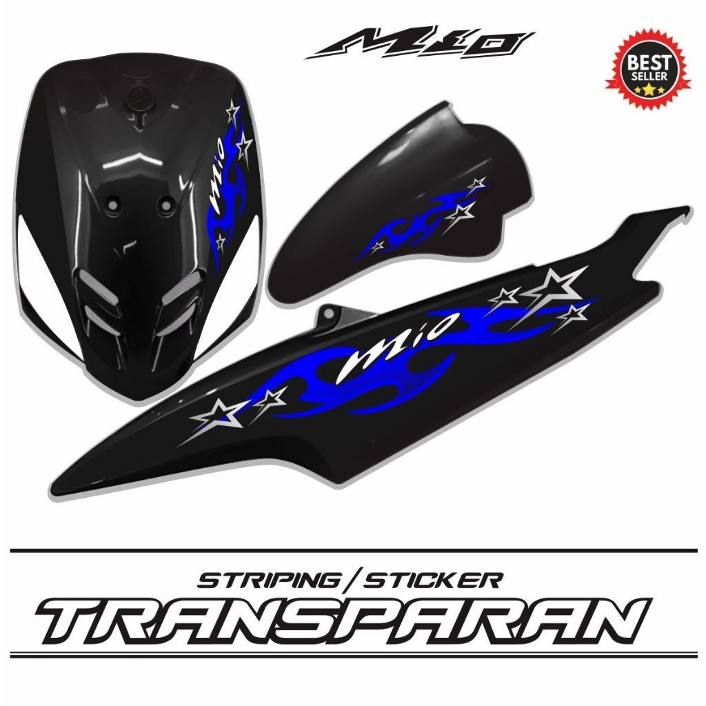 MIO สติ๊กเกอร์ สติ๊กเกอร์ MIO TRANSPARKENT / MIO OLD TRANSPARENT STRIPING MOTIF สติ๊กเกอร์