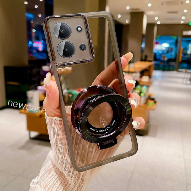 ปลอกสีสันสําหรับ Xiaomi Poco C85 4G 2025 Poco C 85 PocoC85 ซิลิโคนกันกระแทก 3D CD Ring Stand Holder 