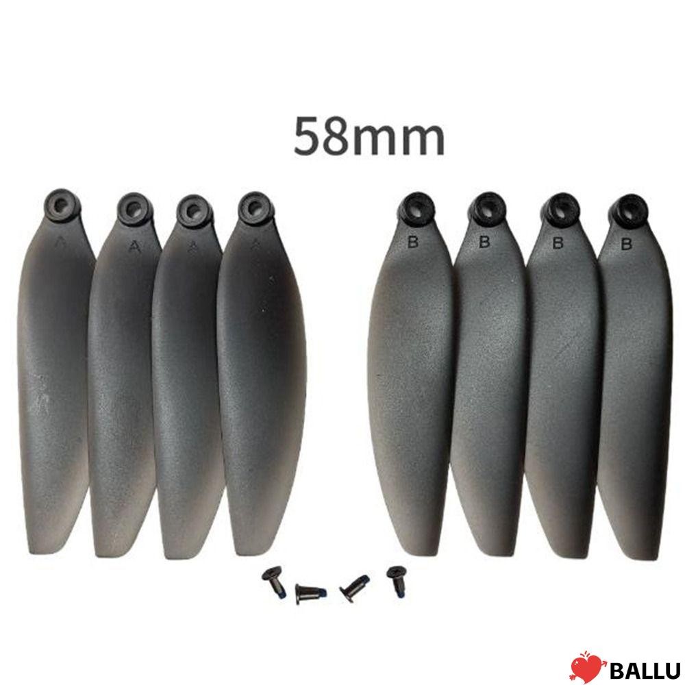 BALLU พับใบพัด,พลาสติกสีดํารีโมทคอนโทรล Drone อะไหล่, Universal 58 มม./66 มม.Quadcopterอะไหล่ใบมีดสํ