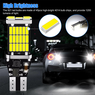 1PCS หลอดไฟหรี่ ไฟถอย LED 45SMD ขั้วT15 (1หลอด) สําหรับติดรถ…