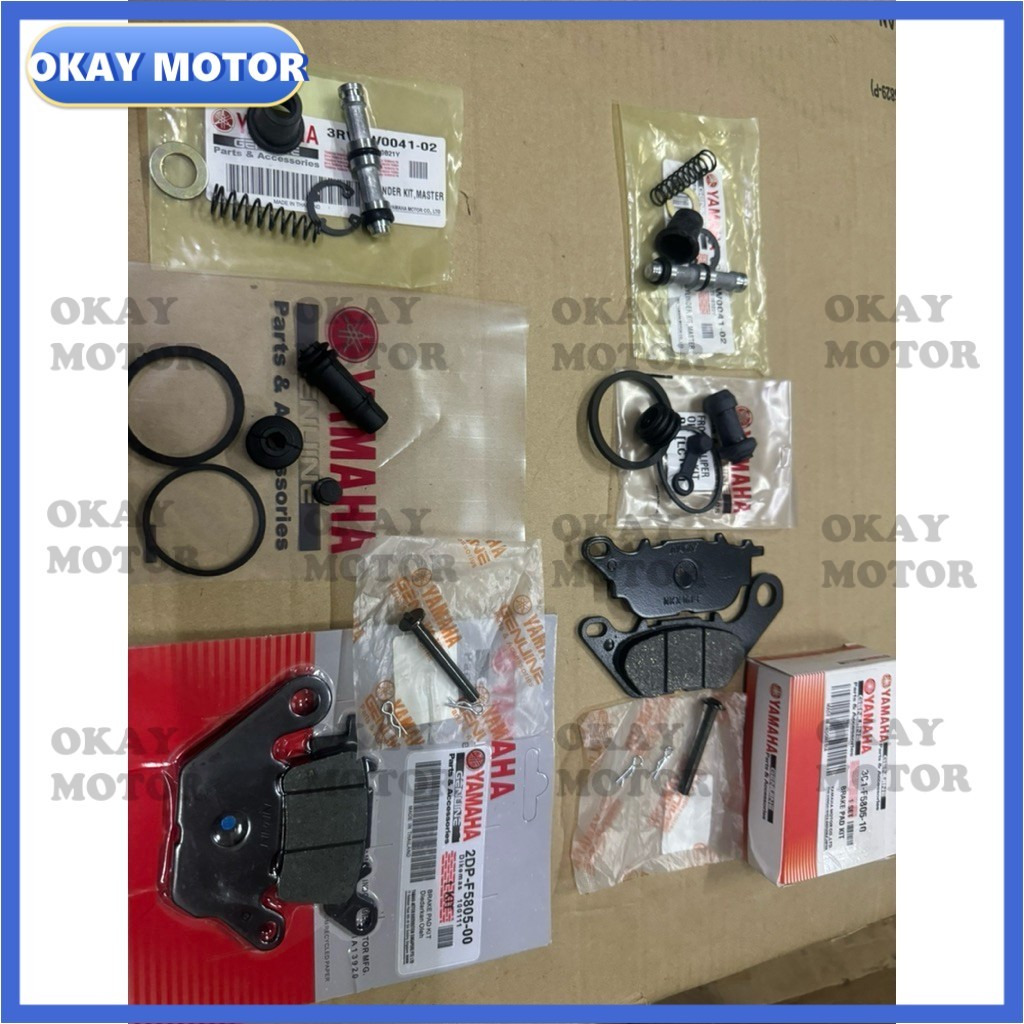 Yamaha NMAX N-MAX V1 V2 V3 ด้านหน้าด้านหลัง CALIPER DEPAN BELAKANG ชุดซีลน้ํามันชุดปั๊มเบรค BOOT ORI