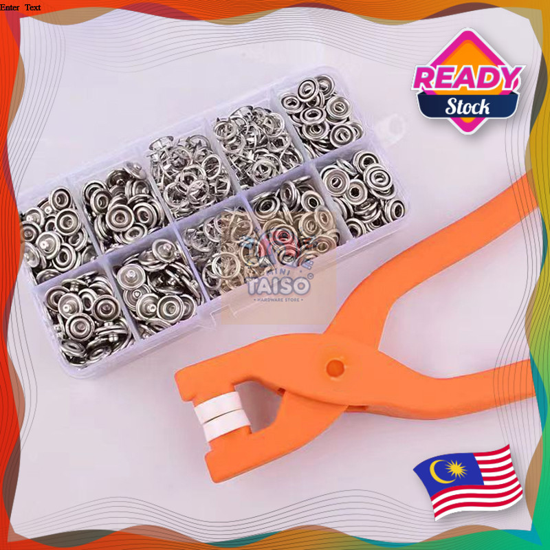 Snap ปุ่มชุดมือความดันคีม 50 ชิ้น Snaps โลหะ Snaps สําหรับเย็บผ้า Snaps สําหรับงานฝีมือ DIY เสื้อผ้า