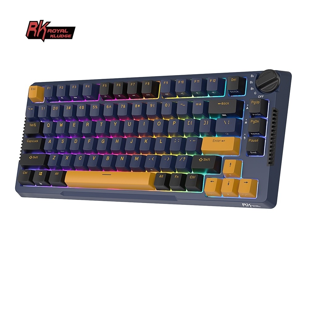 RK ROYAL KLUDGE RK H81 Star Night 81 Key ปะเก็นโครงสร้าง Trimode Mechanical Keyboard
