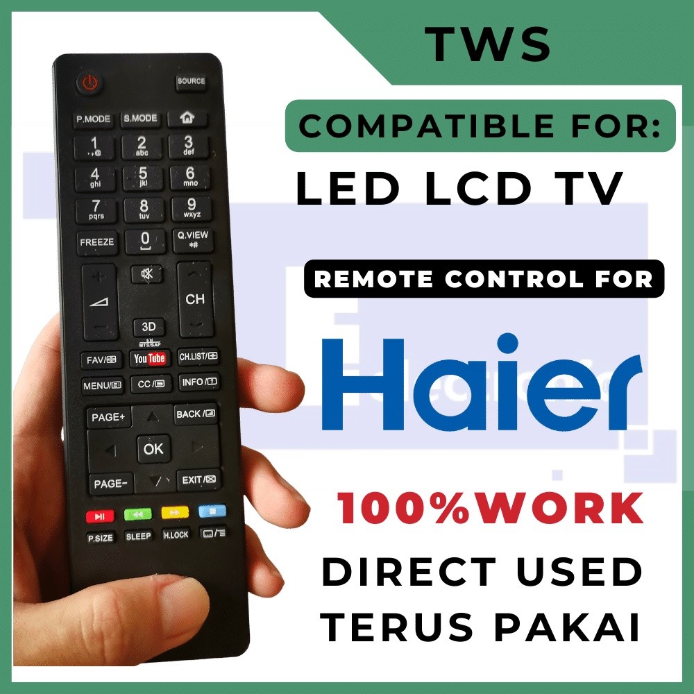 รีโมทคอนโทรลสําหรับ (Haier LCD /LED TV )