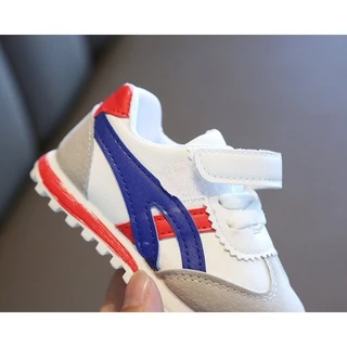 รองเท้าผ้าใบเด็กเล็ก หนัง PU นิ่ม ใส่สบาย พื้นกันลื่น 1-5ปี เด็กหญิง เด็กชาย Toddler Shoes