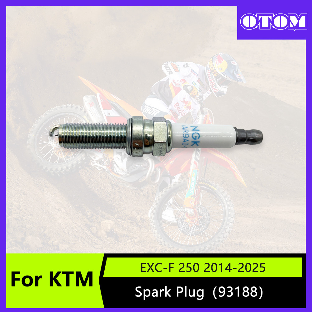 GOTOM รถจักรยานยนต์ NGK Spark Plug LMAR9AI-10 สําหรับ KTM SXF XC EXC FREERIDE HUSQVARNA FE FC แก๊ส M