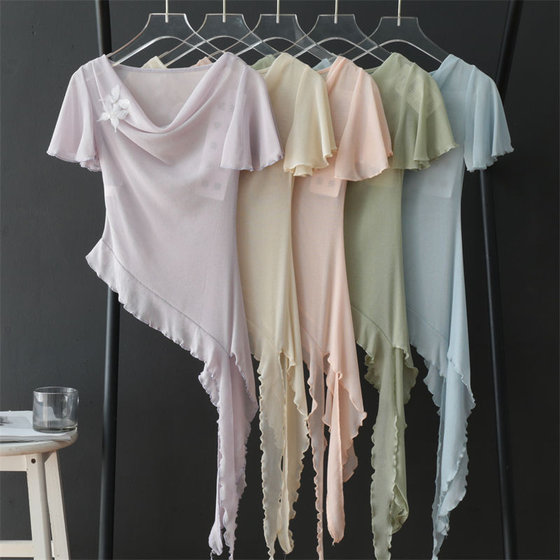 Classical Dance Body Rhyme Collar Butterfly Gauze Body Dance Gauze