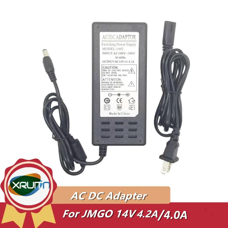 สําหรับ JMGO โปรเจคเตอร์ G1 P1 P2 P3 G1-CS Pr0 แหล่งจ่ายไฟ Adaptor 14V 4A 4.2A 4.15A 5.5*2.5 มม.AC/D
