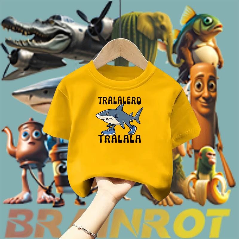 COD Children's printed T-shirt 2025 new European and American style