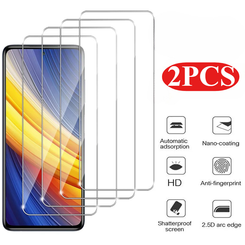 2PCS Full กระจกนิรภัยสีดําขอบฟิล์มสําหรับ Vivo T4x T4 T3x T3 Lite 5G HD Clear โทรศัพท์ป้องกันหน้าจอส