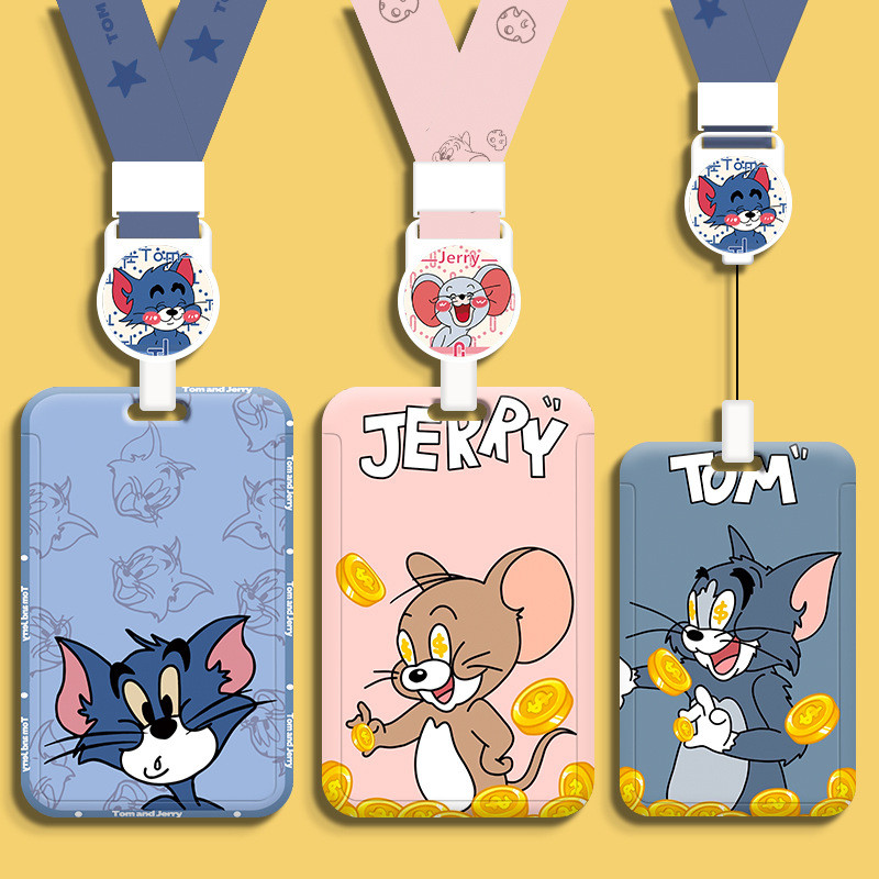 Back To School กระเป๋์คาร์ดลายทอมแอนด์เจอร์รี่ สำหรับ Rabbit BTS นักเรียน สุดน่ารัก Card Holder