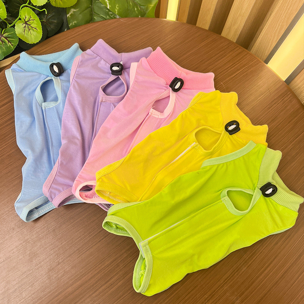 แมวผ่าตัดการกู้คืนสูทสําหรับสุนัขขนาดกลางขนาดเล็กแมวเสื้อกั๊กเสื้อสัตว์เลี้ยงชุดนอนนุ่มหลังการผ่าตัดสวมใส่การกู้คืนเสื้อผ้าป้องกันการเลีย