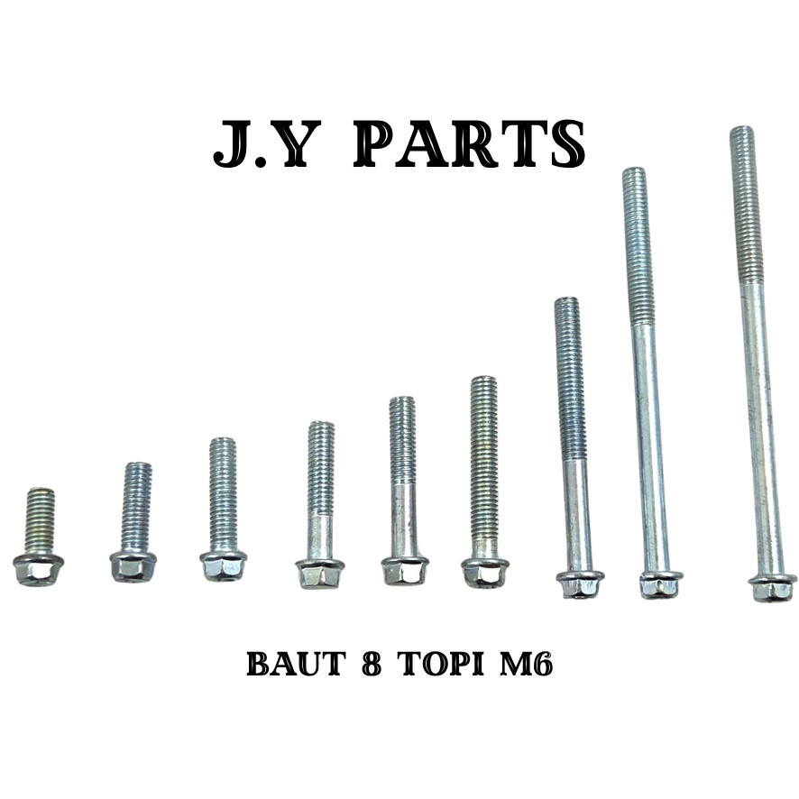 สลักเกลียว 8 หมวก cvt บล็อกคลัทช์สลักเกลียว M6x10 M6x12 M6x15 M6x20 M6x25 M6x30 M6x35 M6x40 M6x45 M6