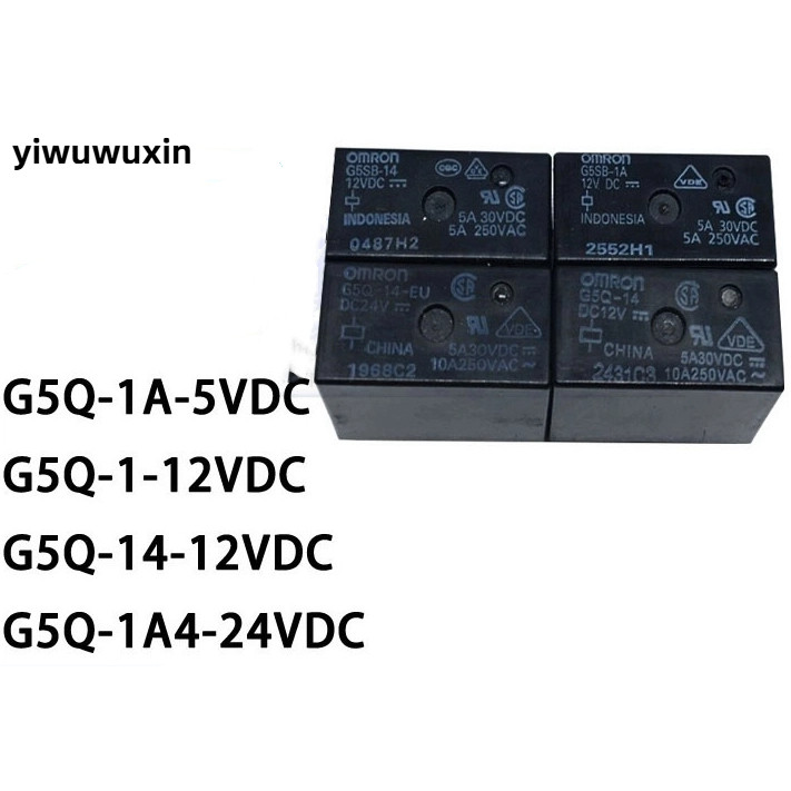 OMRON รีเลย์ G5Q-1 14 1A 1A4-5VDC 12VDC 24VDC DC12 5 24V