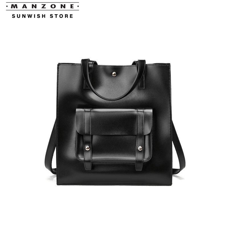 SUNWISH XM-4053 ทนทาน Elegant Simple Design Vertical Tote Bag Man กระเป๋าแล็ปท็อปธุรกิจกระเป๋าเอกสาร