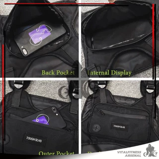🎒กระเป๋าคาดอก กระเป๋าคาดเอว Vest Bag ความจุขนาดใหญ่ แบบพกพา สไตล์ฮิปฮอป กระเป๋าแฟชั่น สําหรับเล่นกีฬากลางแจ้ง