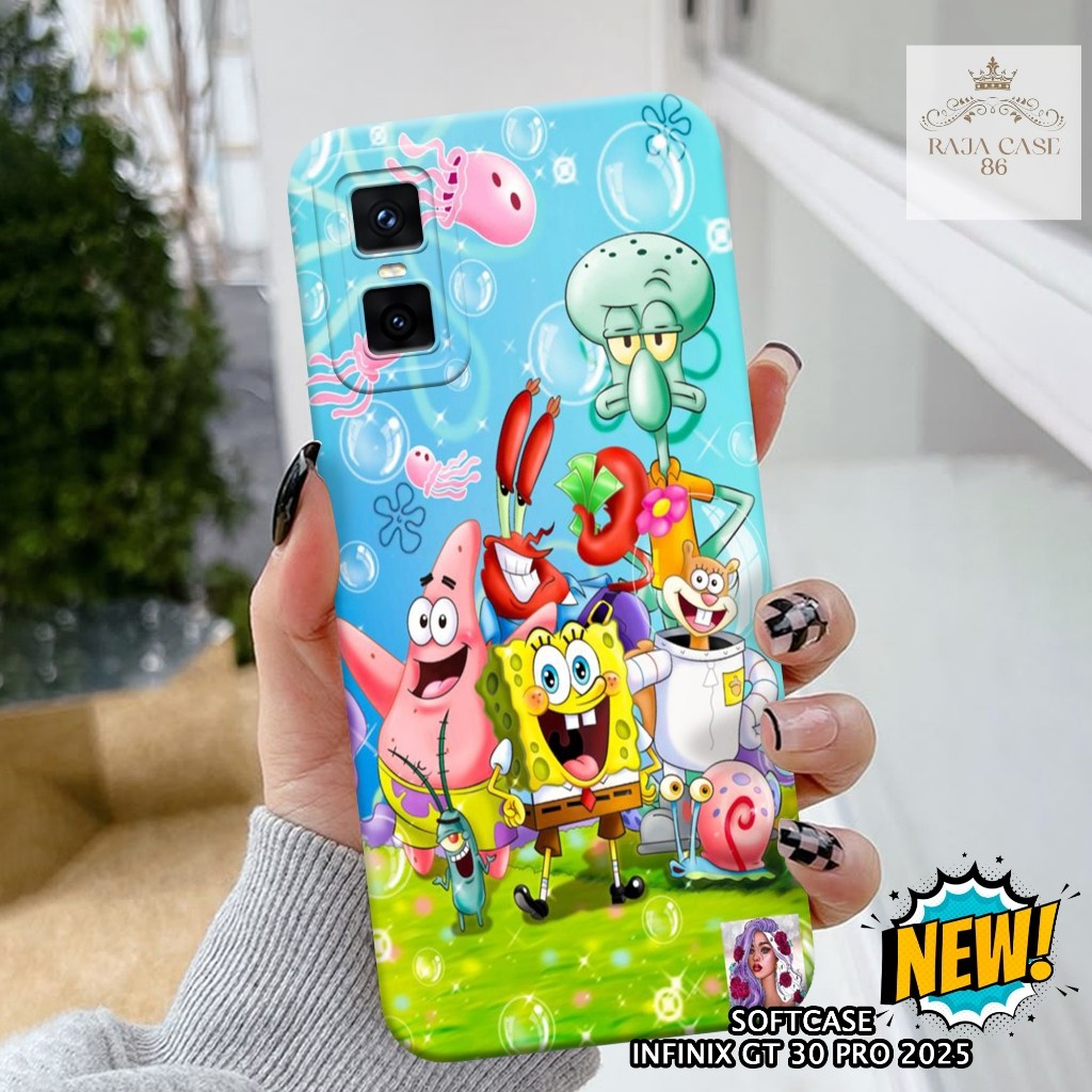 เคส HP Infinix GT 30 Pro - Rajacase - เคส Infinix GT 30 Pro - เคสการ์ตูน Motif - ฟิล์มกันรอยมือถือ -