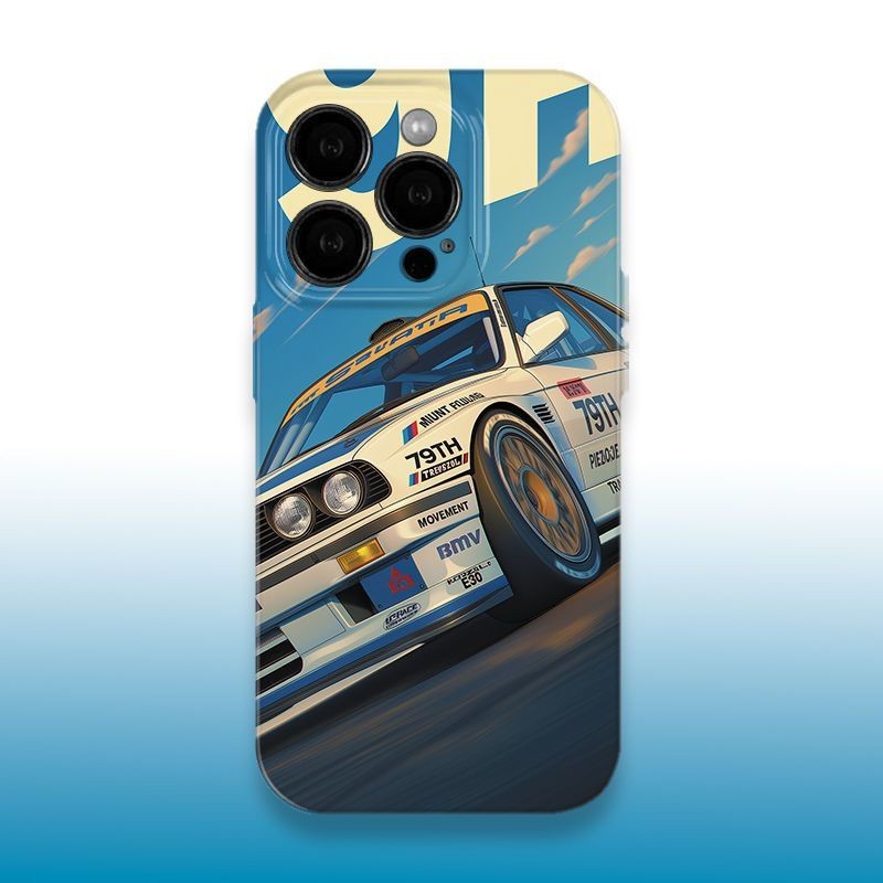 รถอินเทรนด์ Retro Art Hard Case ใช้งานร่วมกับ iPhone 16PRO 7/8PLUS XS MAX XR โทรศัพท์มือถือป้องกันกร