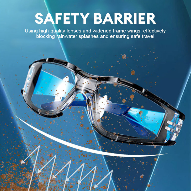 ในไทย✨แว่นตาป้องกันน้ำลายกระเด็น  แว่นตาป้องกันฝุ่น  กันลม  ป้องกัน  แว่นตาป้องกันฝ้า.COD - รูปที่ 3