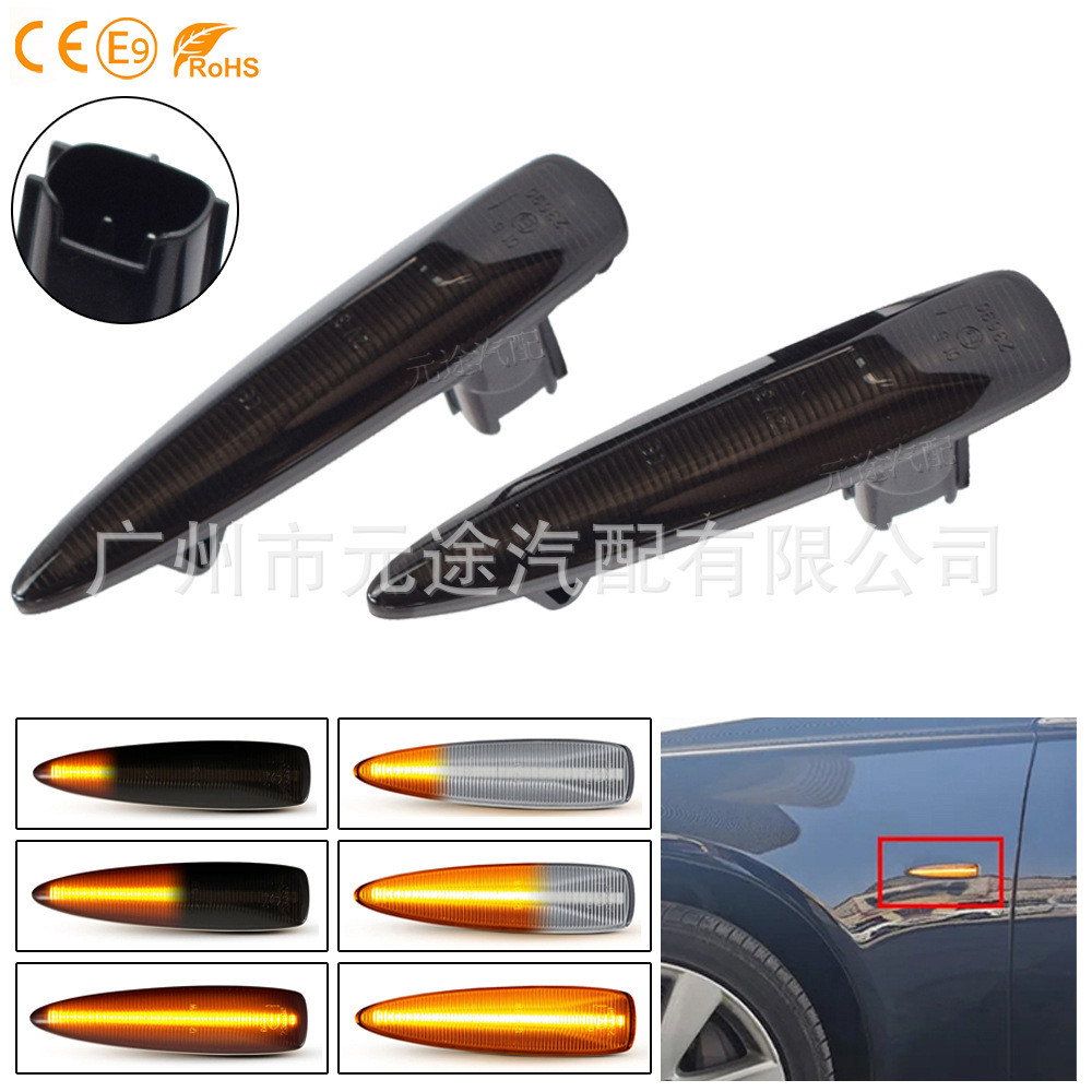 เหมาะสําหรับ Lexus LS460/LS460L/LS600hL Running Water Steering Indicator Fender ไฟด้านข้าง